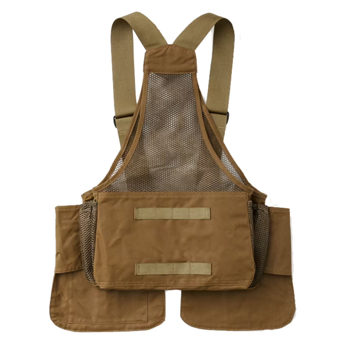 Filson Mesh Game Bag, Dark Tan Variation Back View Dark Tan-Blaze Orange