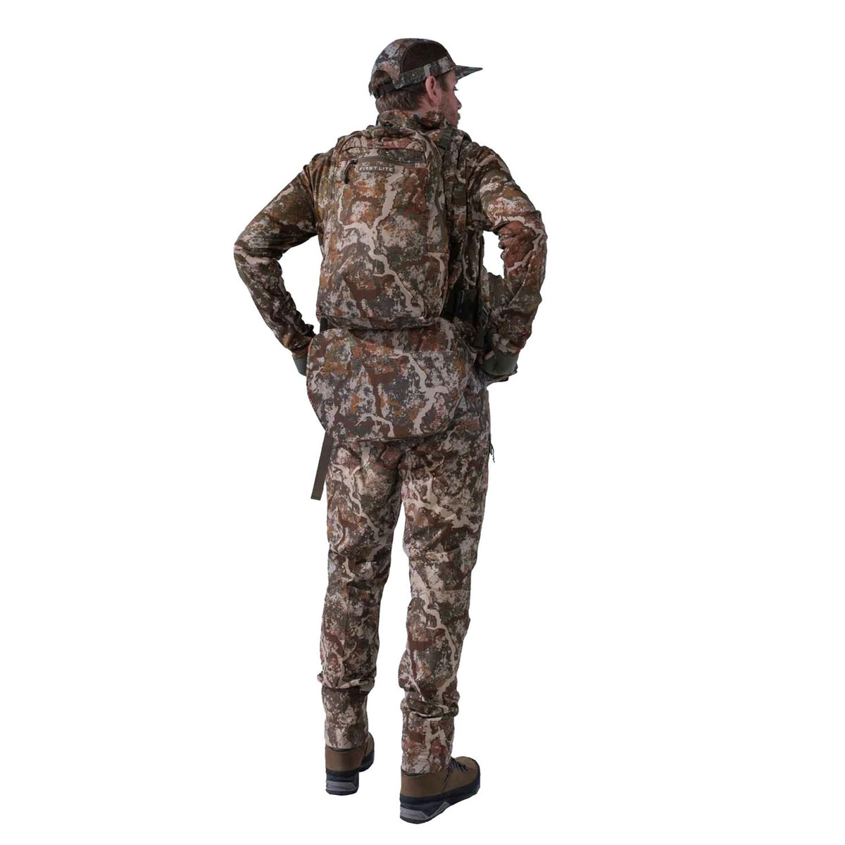 First Lite Treeline Turkey Vest Back Model Image