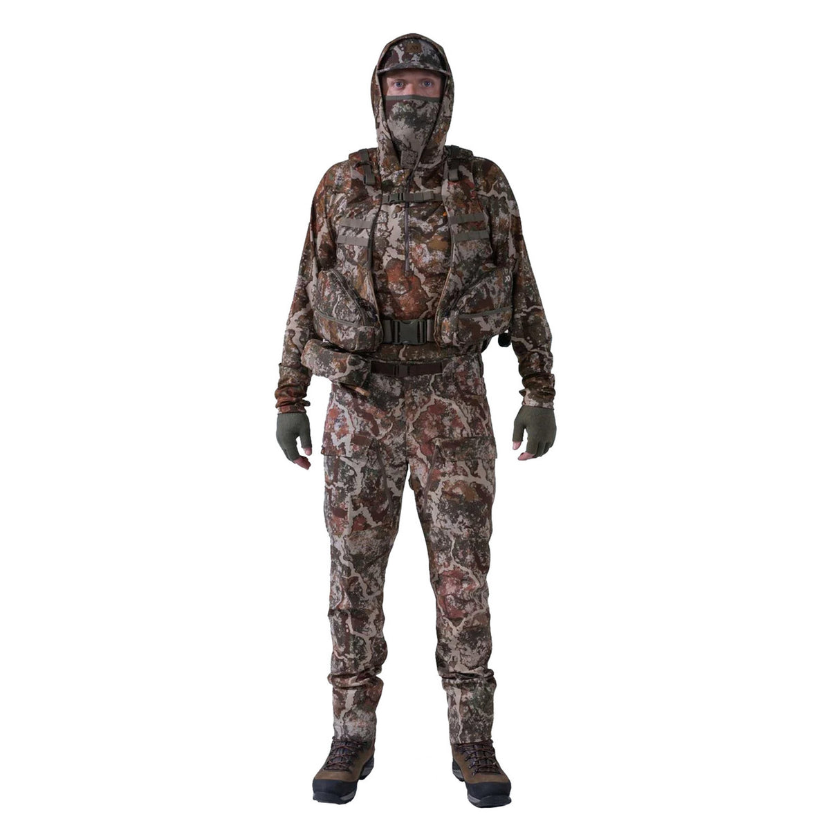 First Lite Treeline Turkey Vest Front Model Image