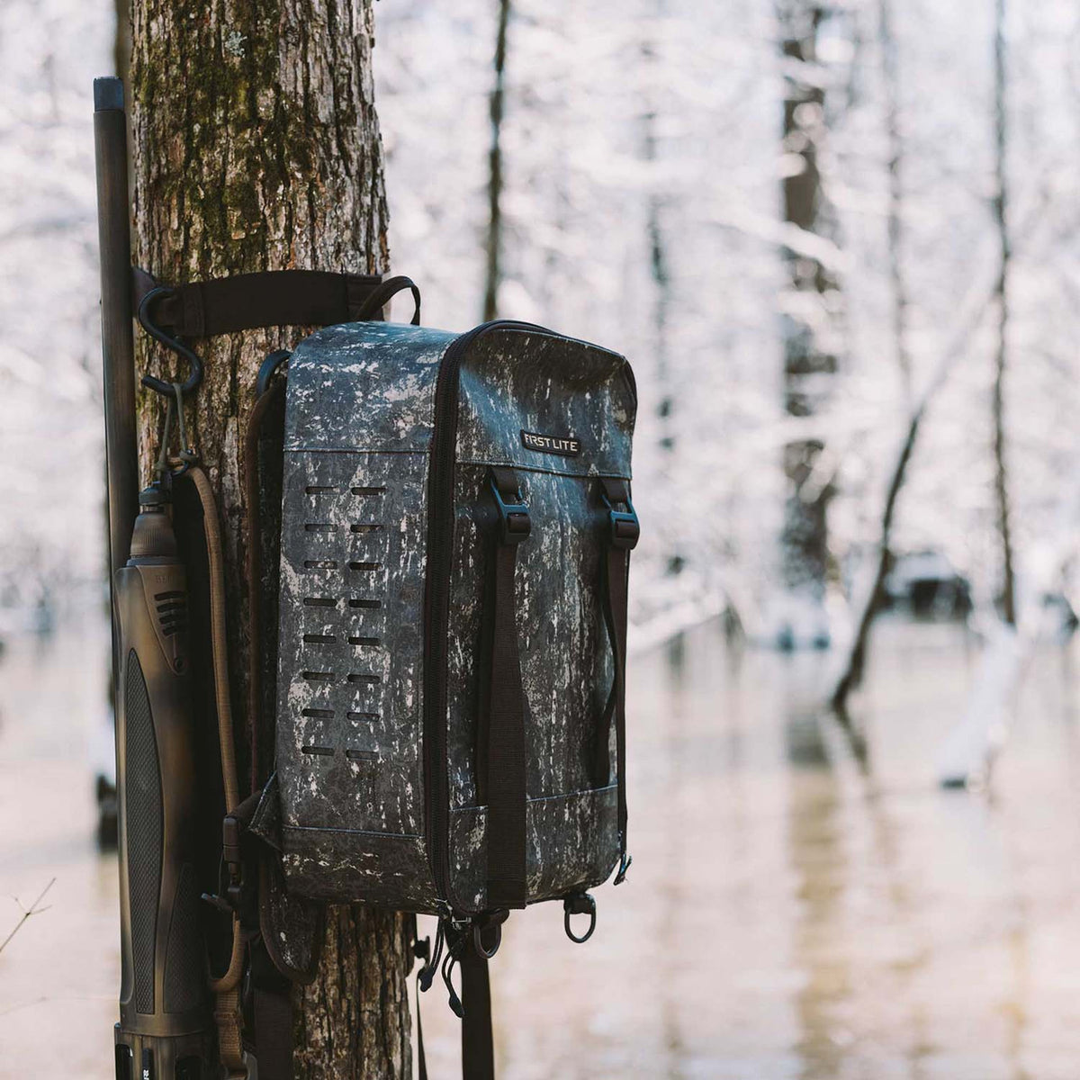 First Lite Hangar Pack on a tree image