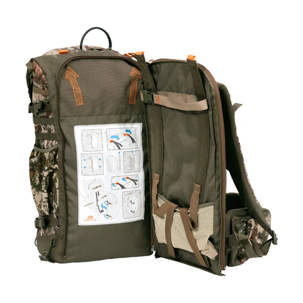 First Lite Transfer Pack Whitetail Backpack Open Image