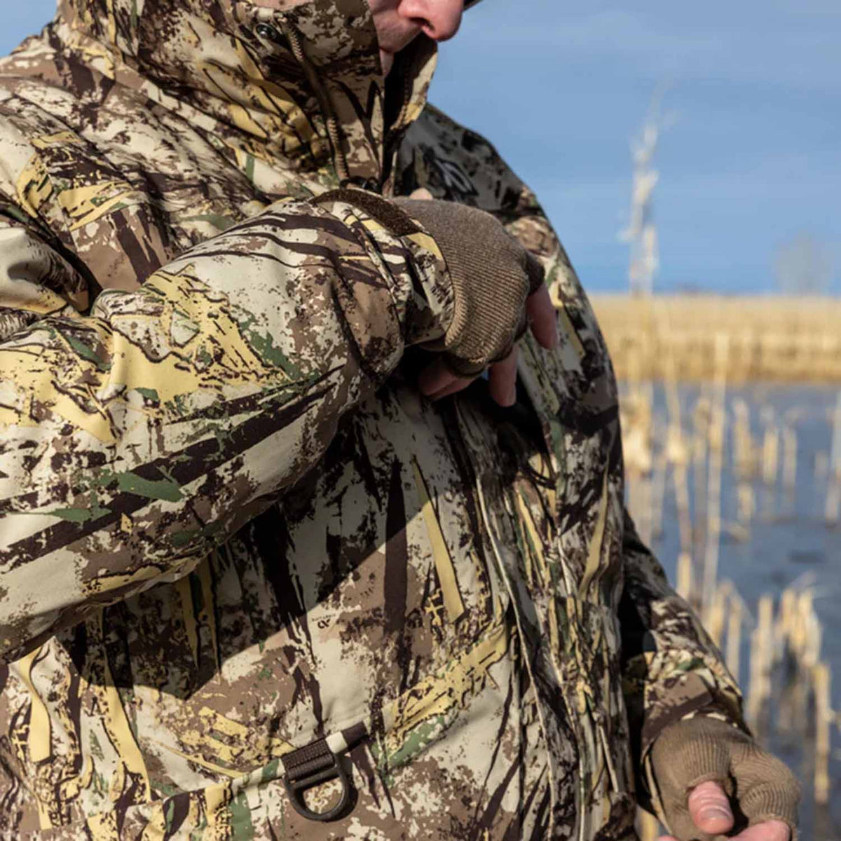 First Lite LZ 4.5-Layer Waterproof Hunting Jacket Cuffs Image