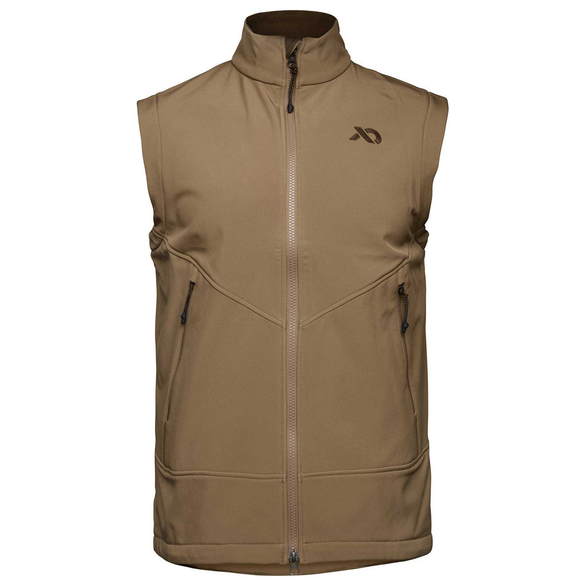 First Lite Suppressor Soft Shell Vest image in Dry Earth