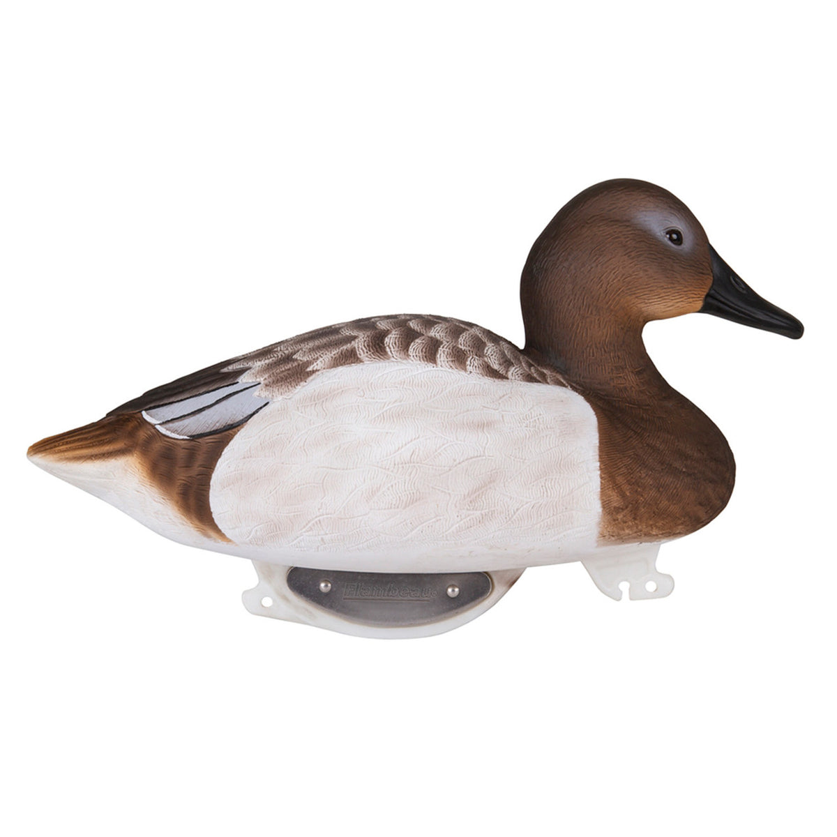 Right Side Hen Image of the Flambeau Gunning Series Foam Filled Canvasback Floating Decoy.