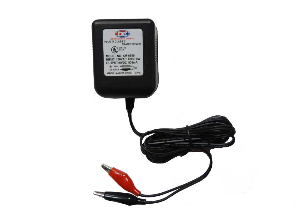 6V Battery Charger with alligator clips