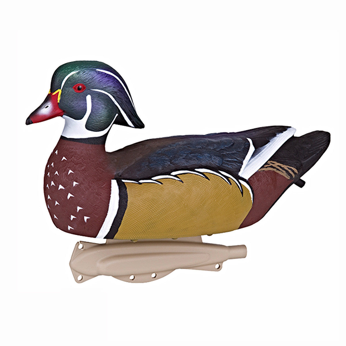 Flambeau Storm Front 2 Classic Floater Wood Ducks, 6 Pack Active Drake Image