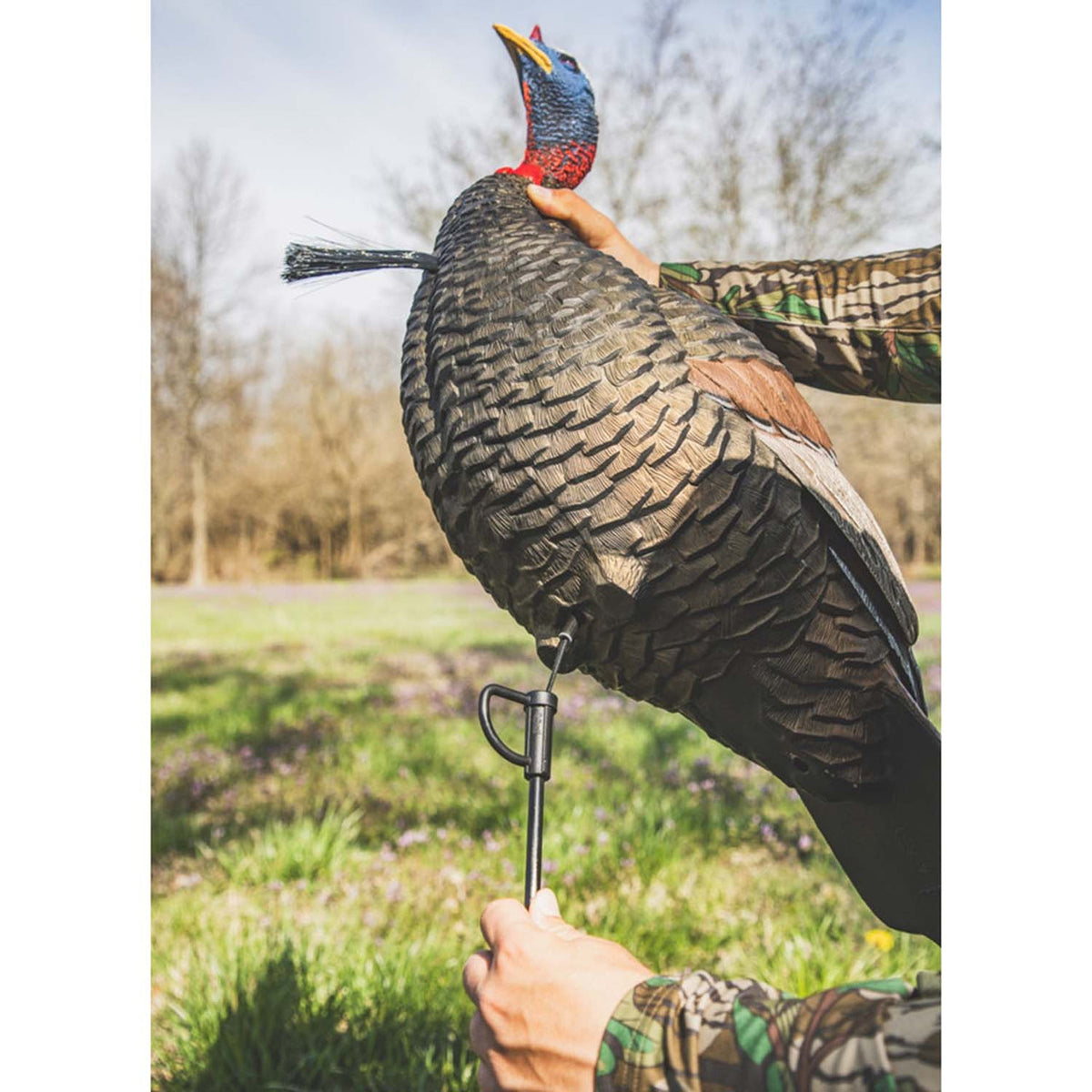 Flextone Thunder Jake Turkey Decoy Stake Placement Image