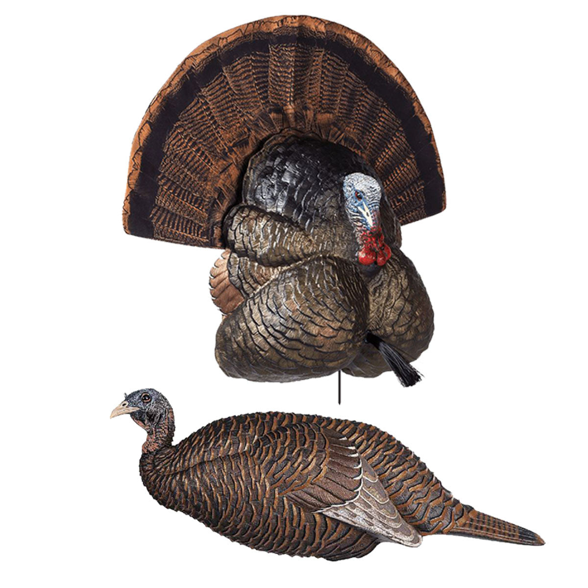 Flextone Thunder Creeper Strutter and Chick Breeder Turkey Decoy Combo Image
