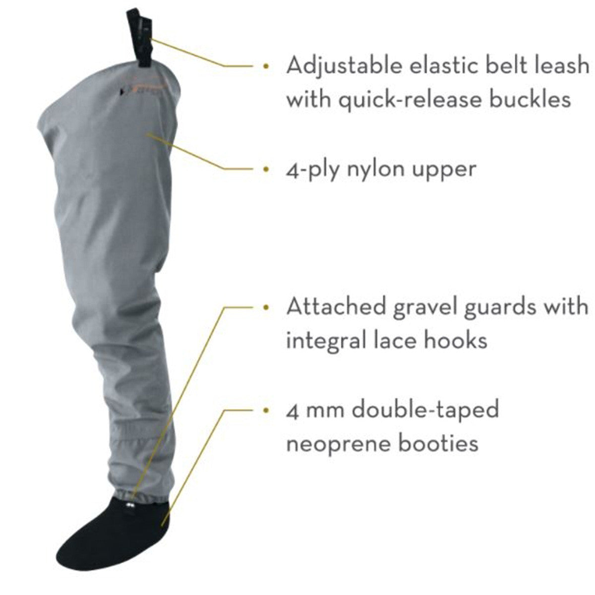 Canyon II Stockingfoot Breathable Hip Wader - Slate/Black