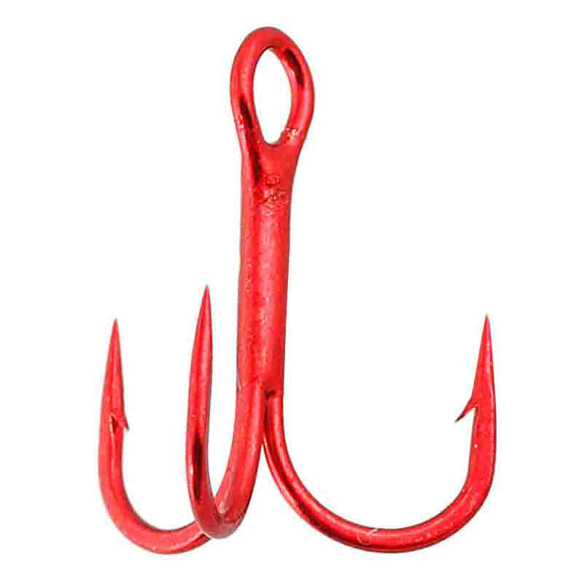 Image of the Gamakatsu Treble Hook Round Bend in Red