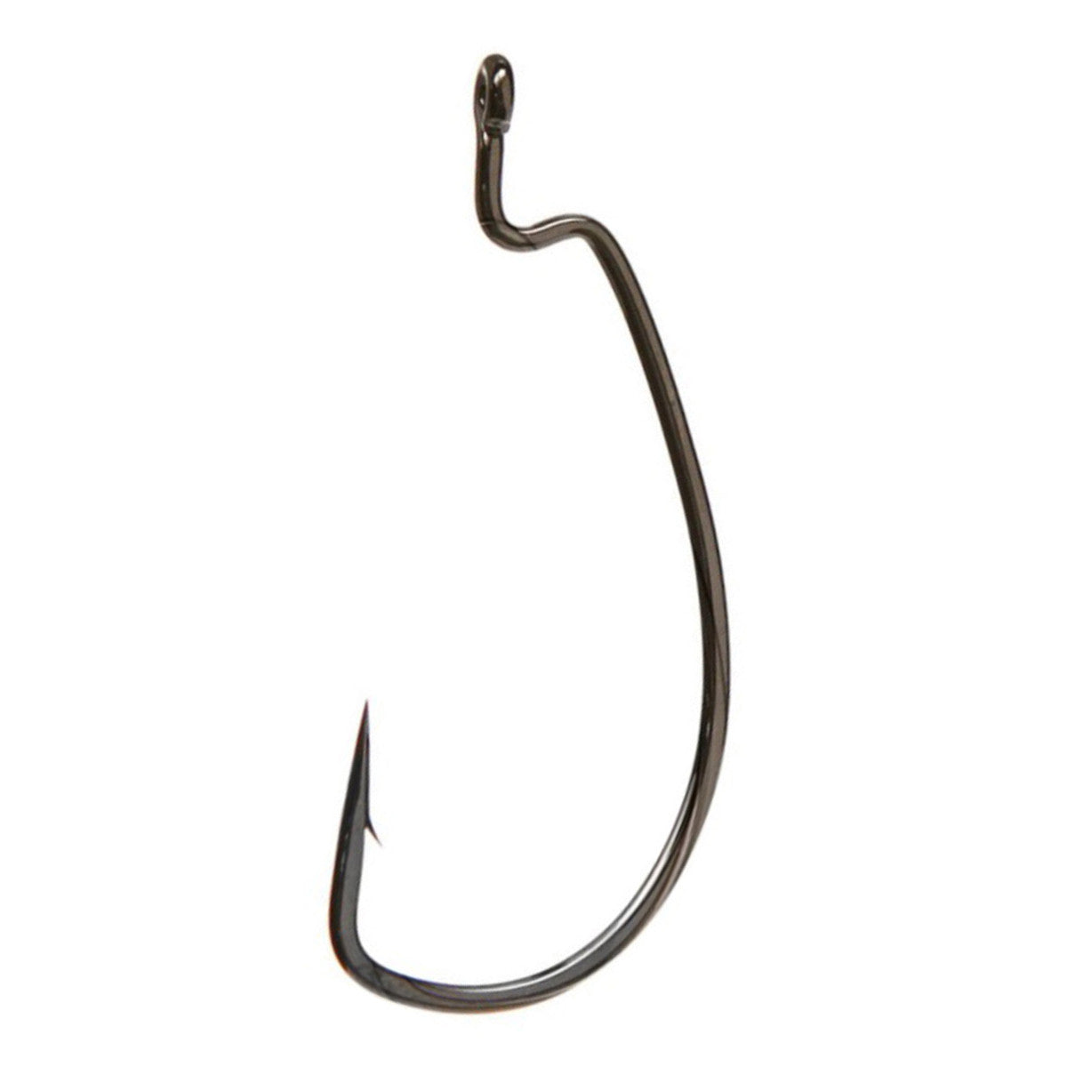 Image of Gamakatsu SuperLine EWG Offset Worm Hooks in Black