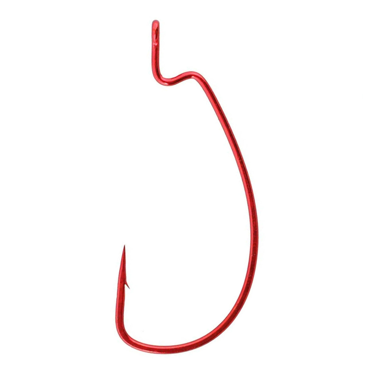 Image of Gamakatsu SuperLine EWG Offset Worm Hooks in Red