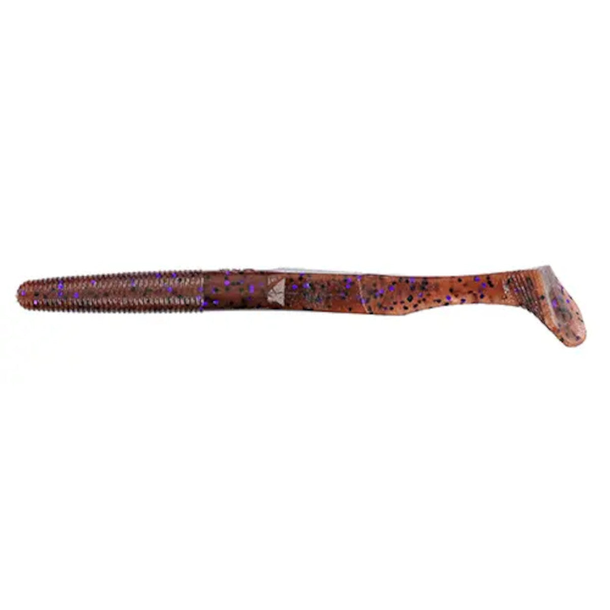 Gary Yamamoto 5" Swimming Senko Product Image Cinnamon Black Purple Flake