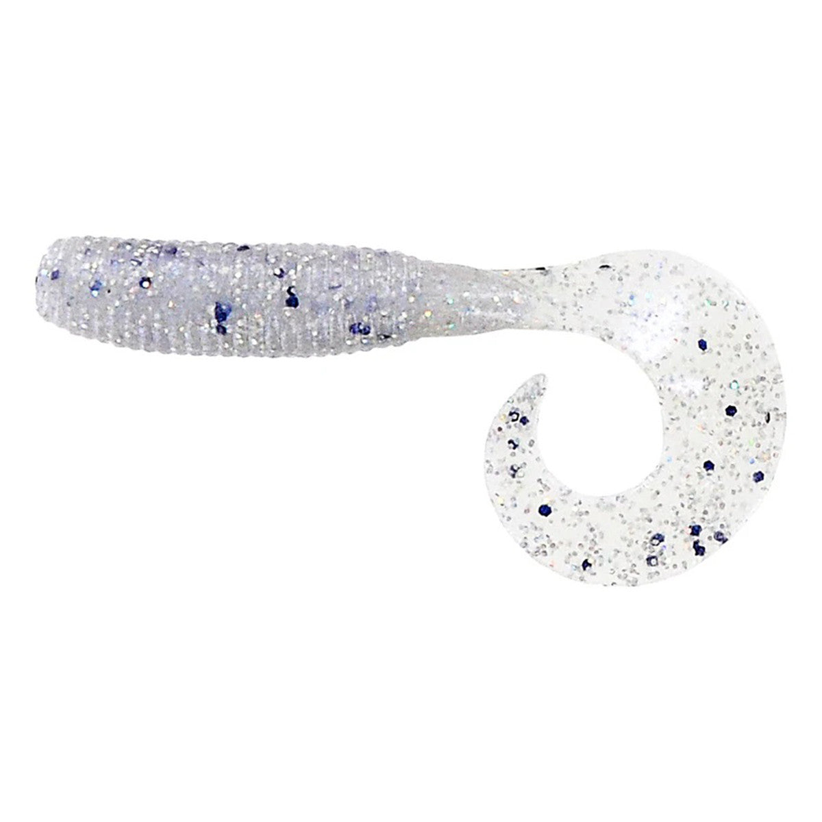 Gary Yamamoto Single Tail Grubs Image in Blue Pearl Black Hologram