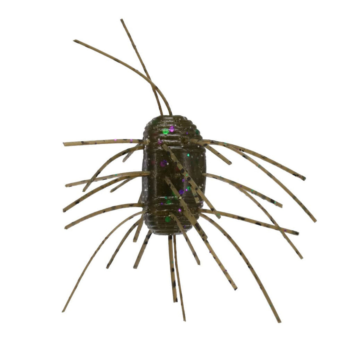 Image of Gary Yamamoto Fuzzy Nut in Green Pumpkin Green Purple Flake.