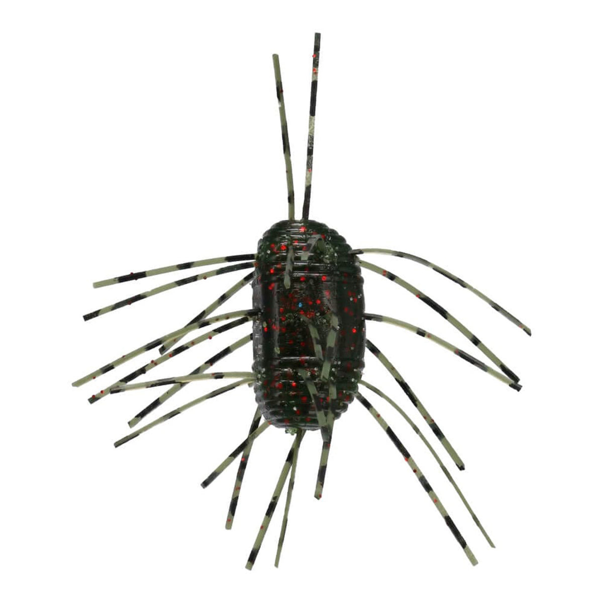 Image of Gary Yamamoto Fuzzy Nut in Watermelon Black and Red.