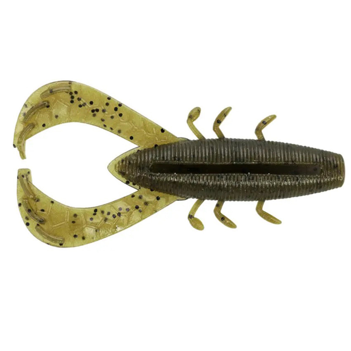 Gary Yamamoto Custom Baits 3.5" Nuki Bug Image in Green Pumpkin Black Flake