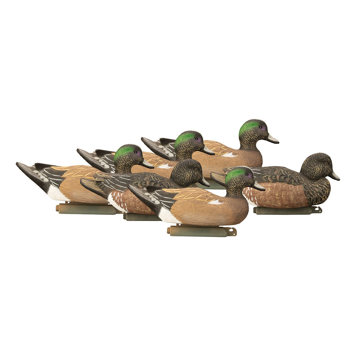 Higdon Outdoors Battleship Wigeon Foam Filled Duck Decoys - 6 Pack Image