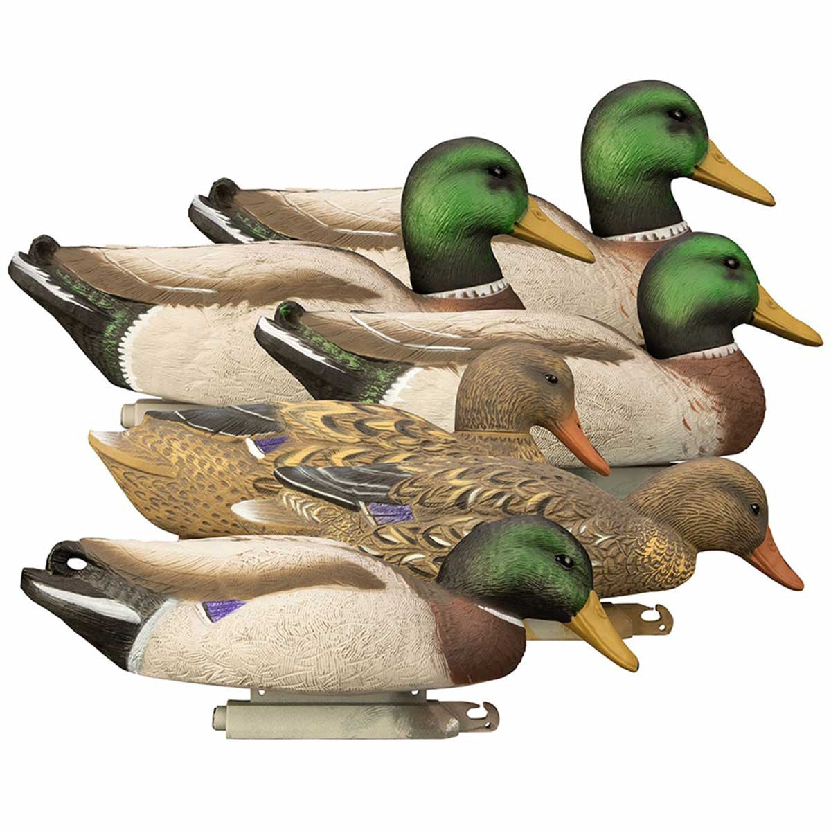 Higdon Outdoors Magnum Mallard Foam Filled Decoys with Painted Heads 6 Pack Image
