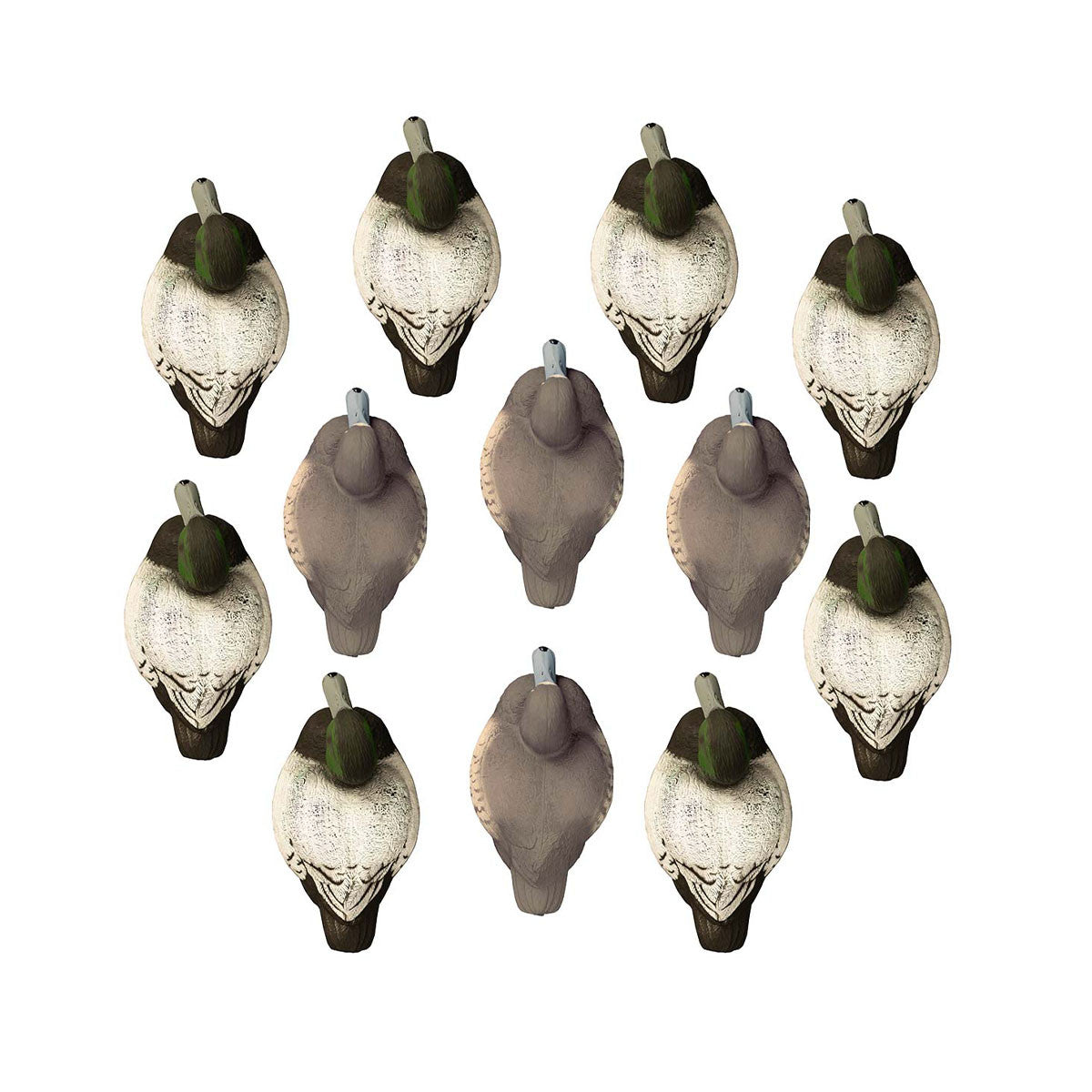 Higdon Outdoors Standard Bluebill Foam-Filled Duck Decoys - 12 Pack Top Image