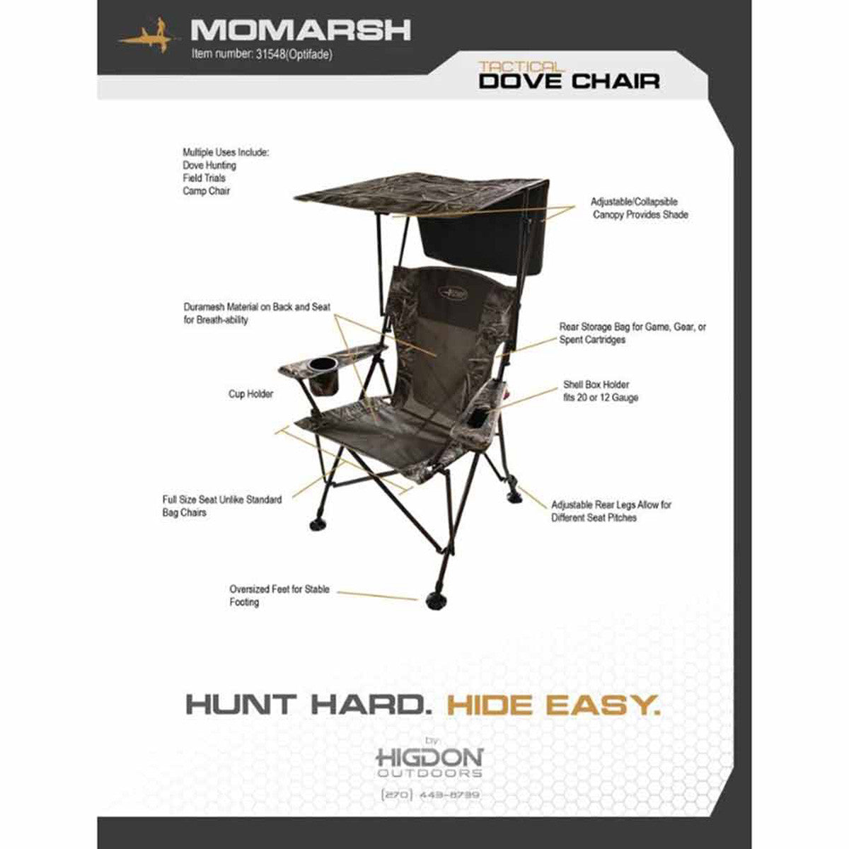 MOmarsh Tactical Dove Chair
