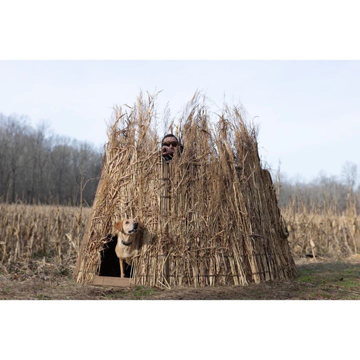 Higdon Outdoors H-Frame Panel Blind Two Hunter Image