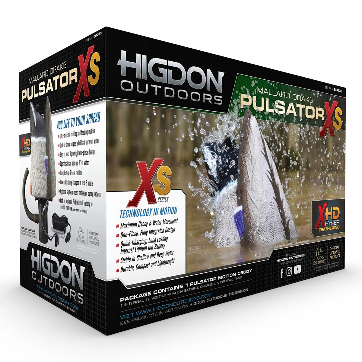Higdon Mallard Drake 12V XS Pulsator Duck Decoy Image