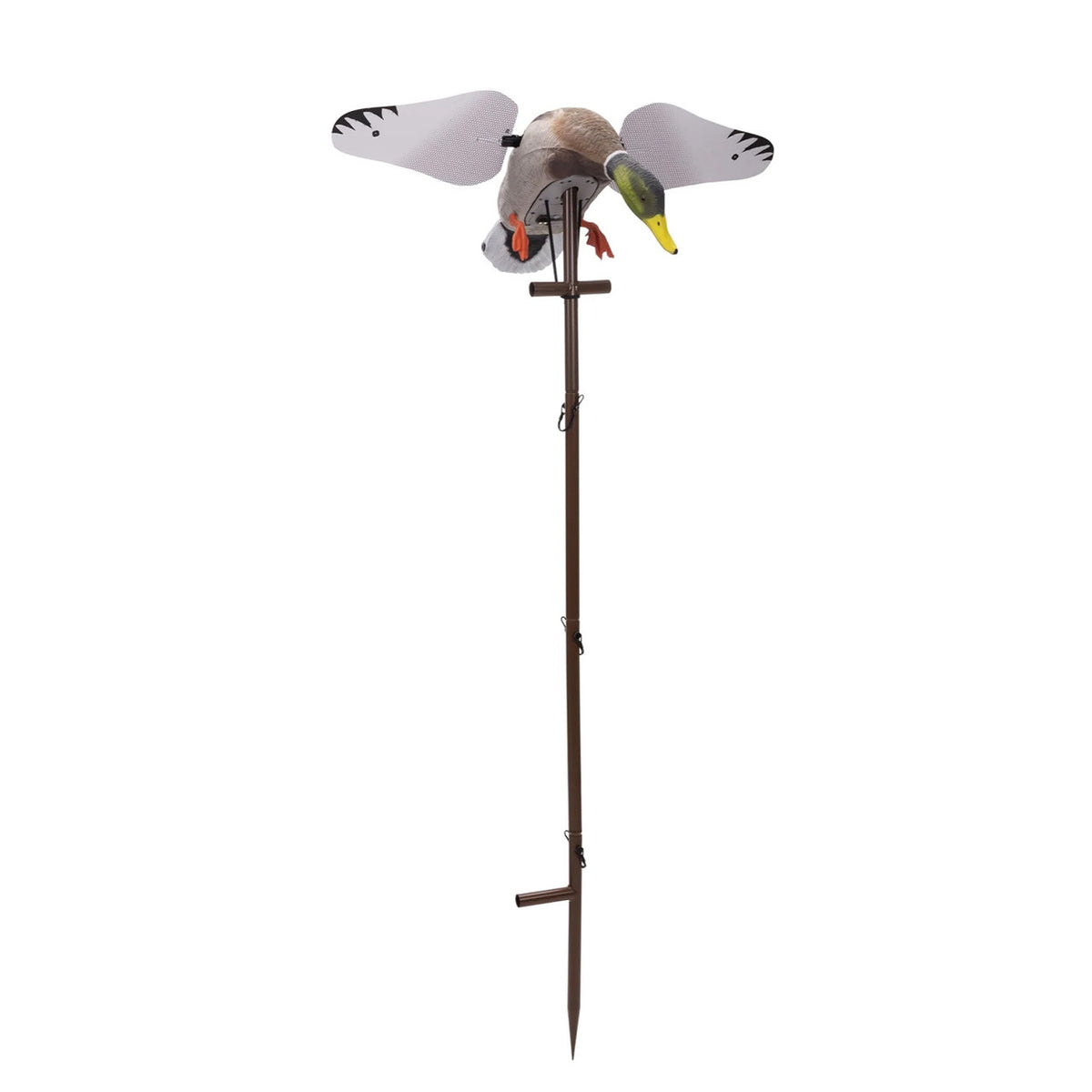 Higdon Outdoors Flasher PRO Mallard Drake Motion Duck Decoy on 44" Pole Image