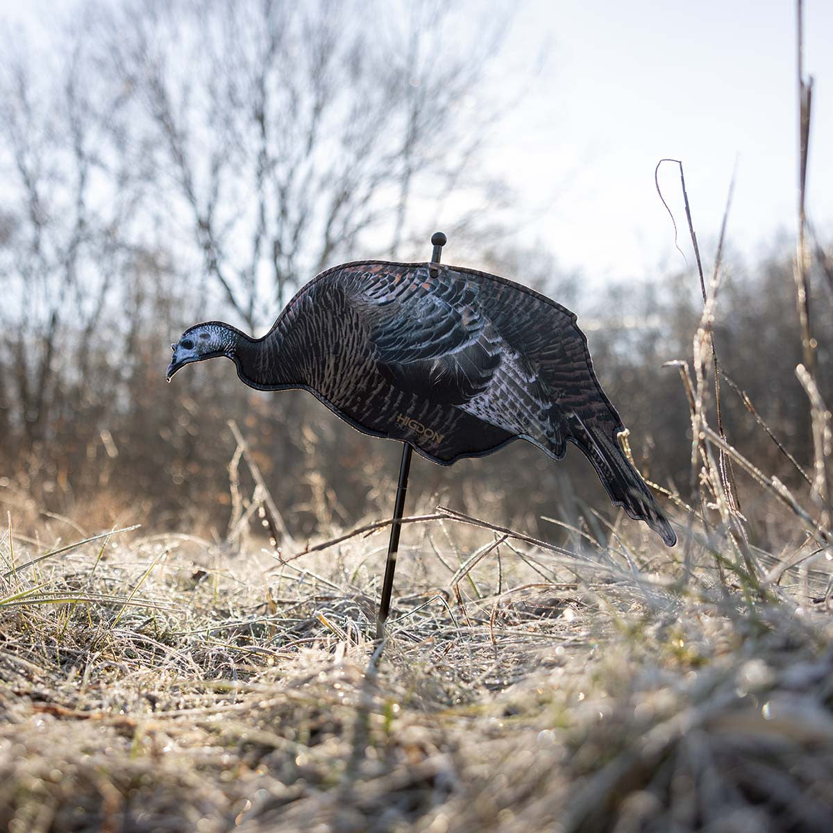 Higdon Outdoors FLEX Feeder Hen Silhouette Turkey Decoy Field Image