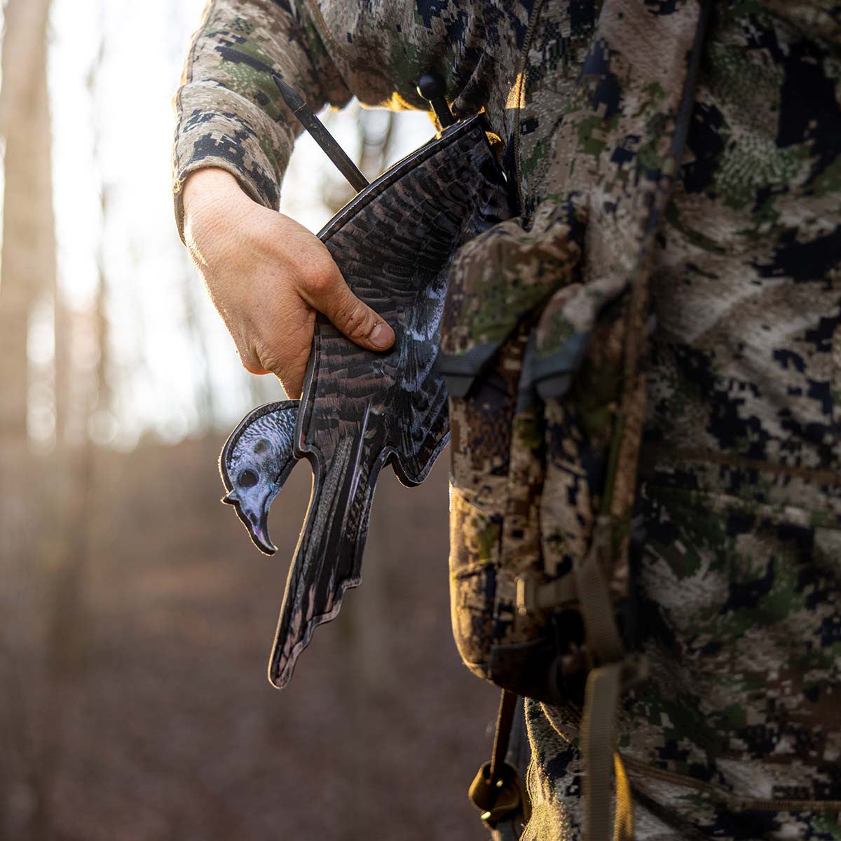 Higdon Outdoors FLEX Feeder Hen Silhouette Turkey Decoy Field Image