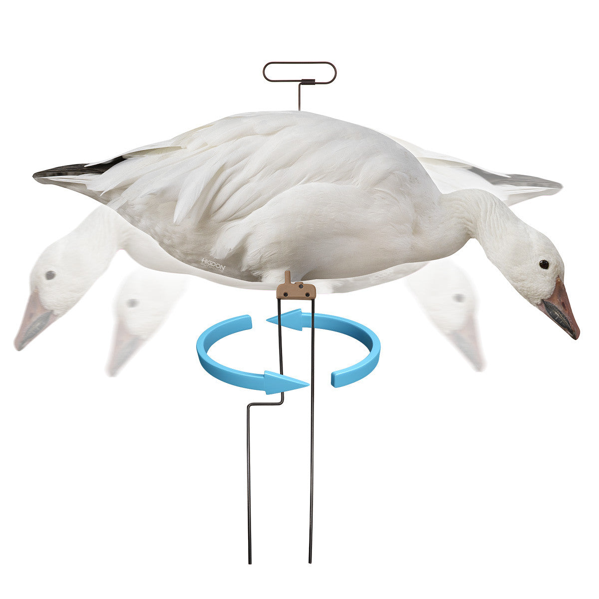 Higdon FLATS Magnum Snow/Juvie Motion Silhouette Goose Decoy Feeder Image