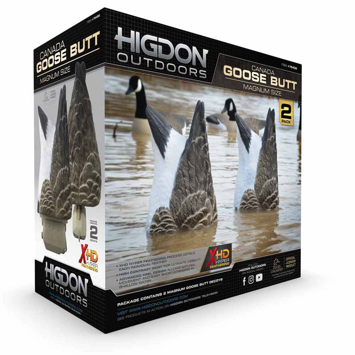 Magnum Canada Goose Butt Decoys, 2 Pack
