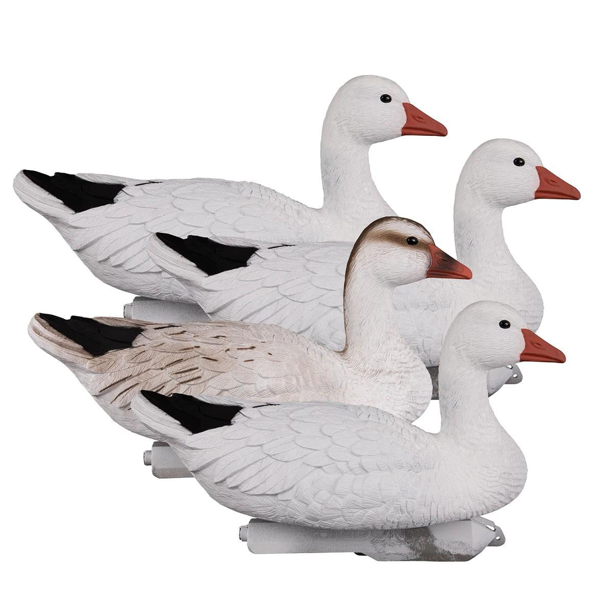Higdon Outdoors Full-Size Snow Goose Foam-Filled Floater Decoys 4 Pack Image