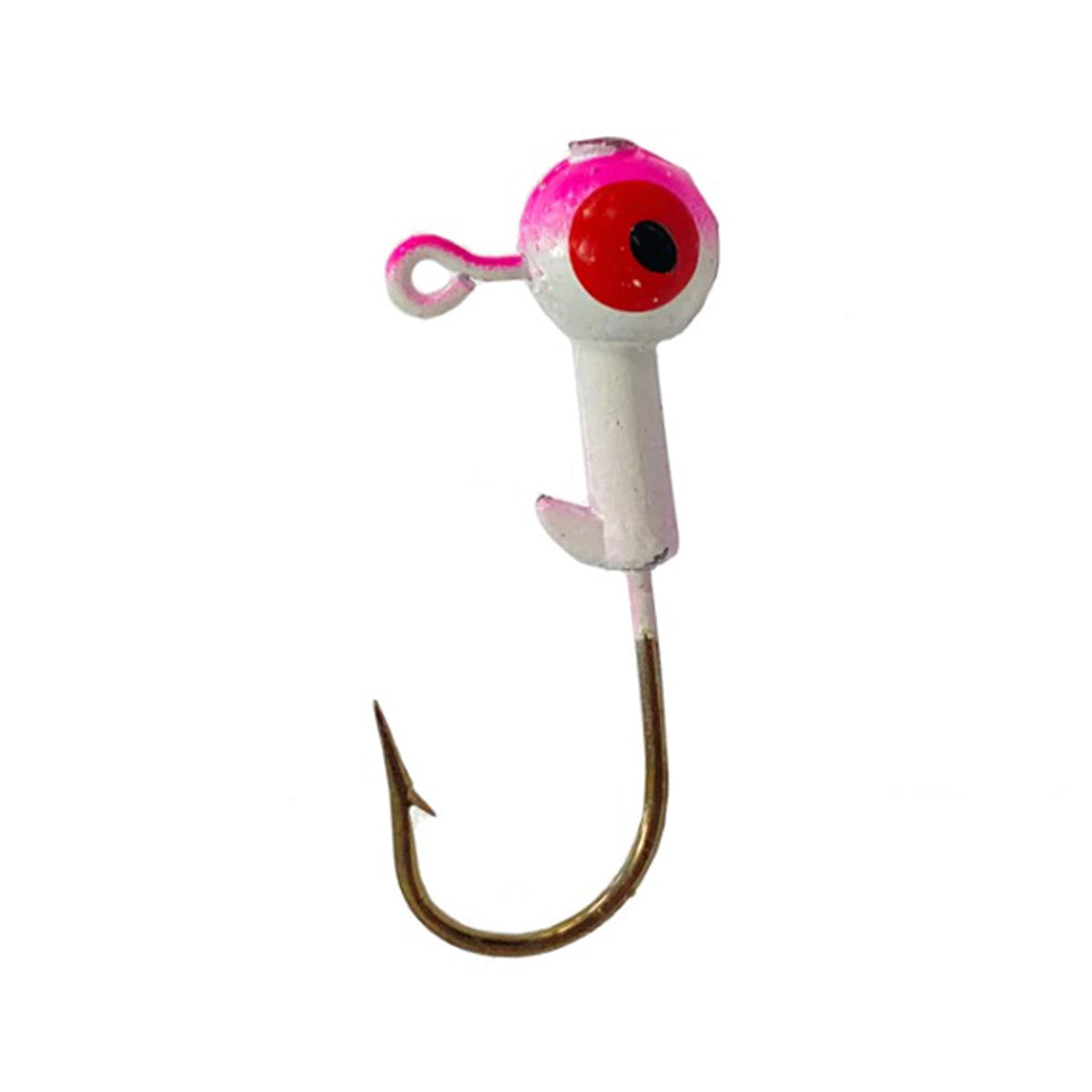 Head Hunter Painted Ball Head Jig Head Image in White-Hot Pink