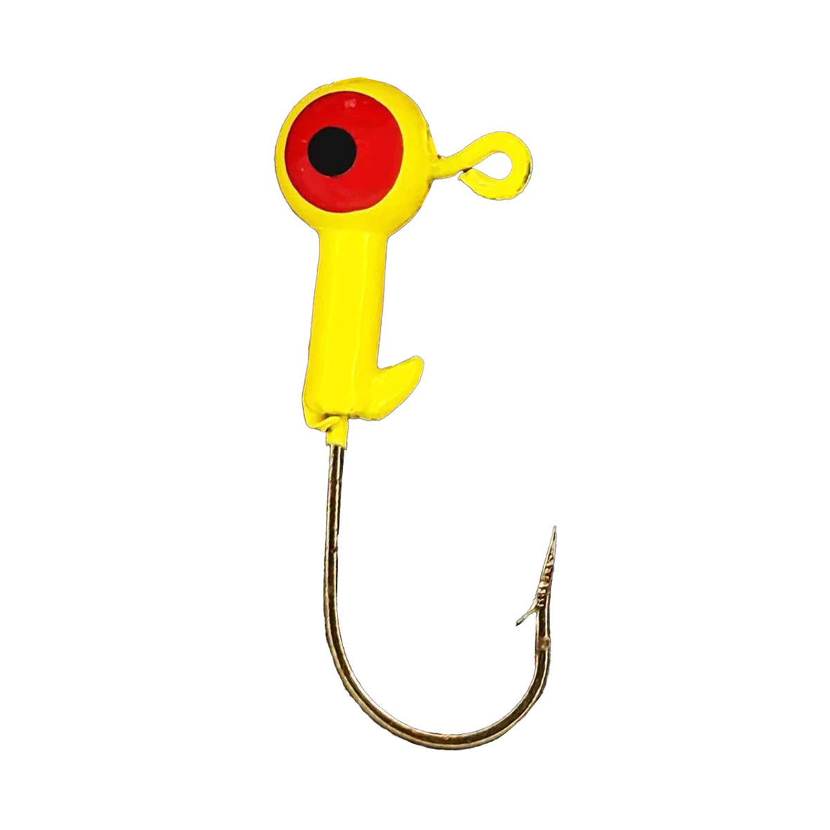 Image of Head Hunter Ball Head Bronze Hook Jig in Yellow