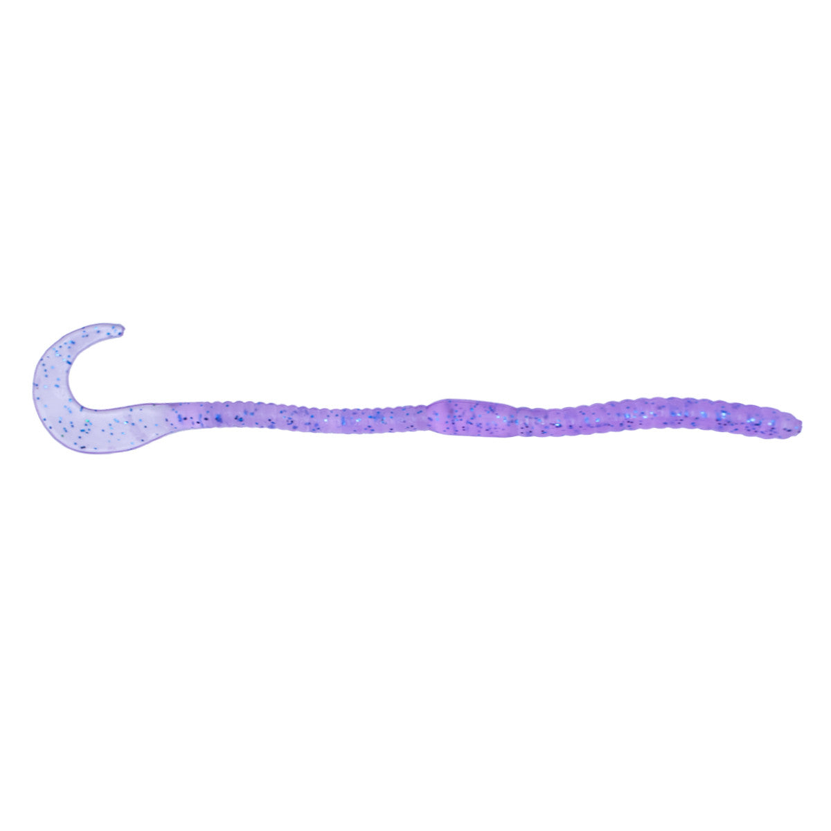Head Hunter Lures 6" Curtail Worm Image in Electric Blue