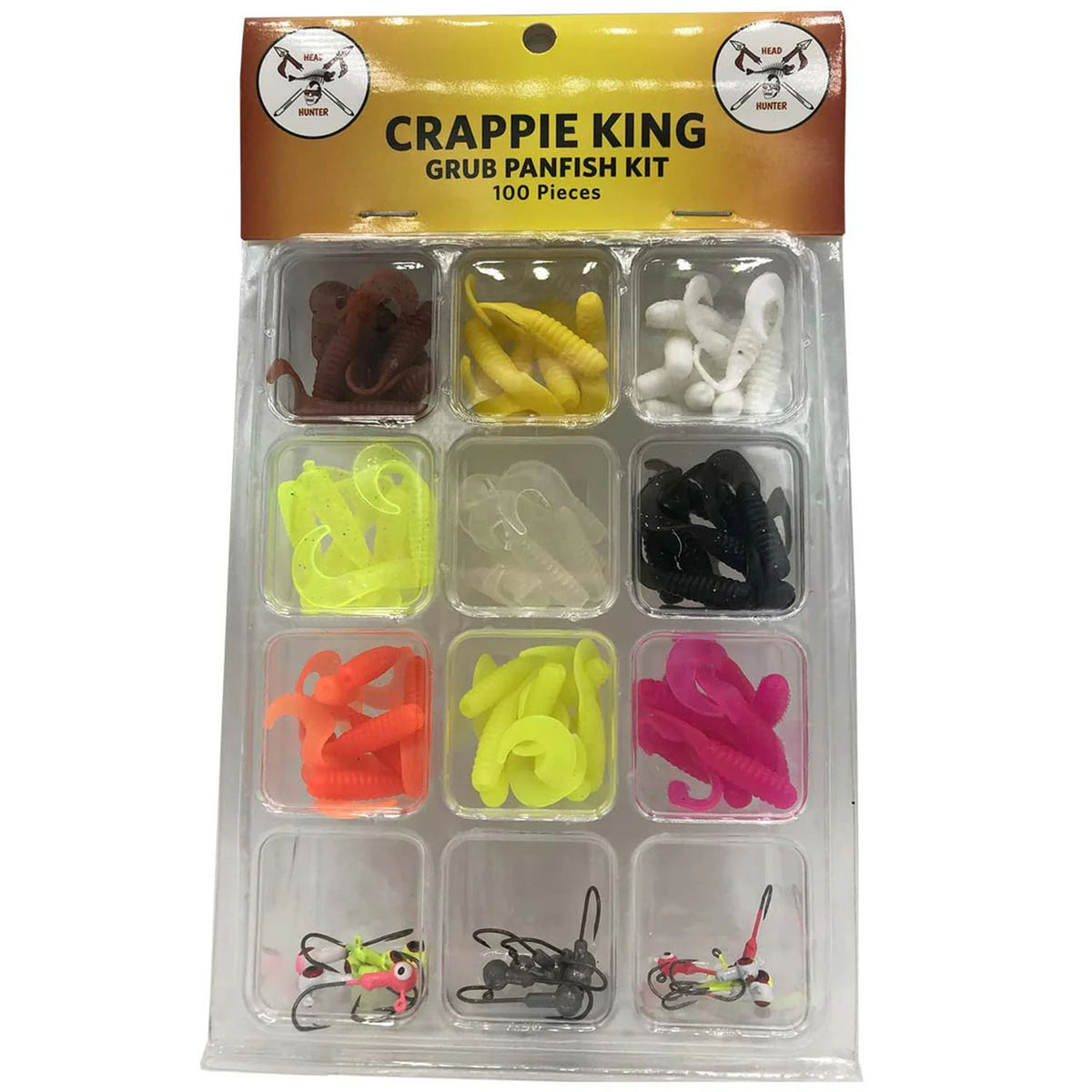 Head Hunter Crappie King Grub Panfish Kit