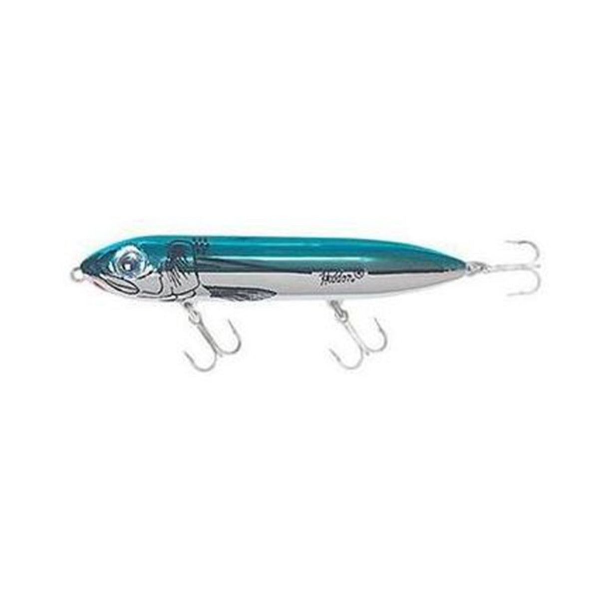 Heddon Super Spook Fishing Lure Image in Blue Chrome