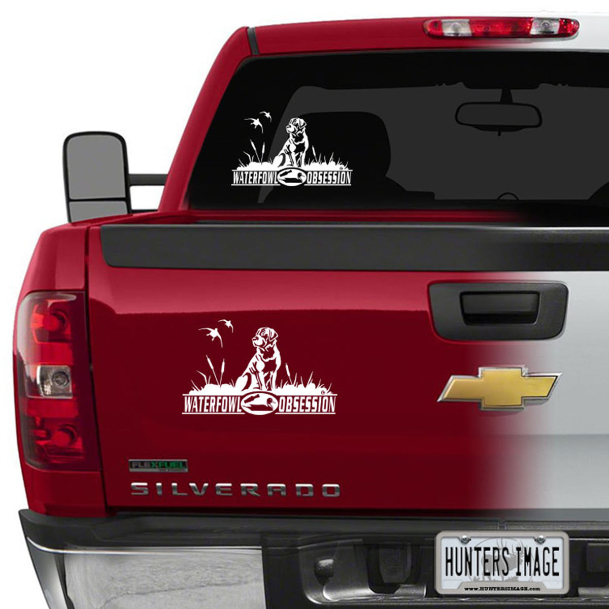 Hunters Image Waterfowl Obsession Labrador Waterfowl Window Decal On Truck Image