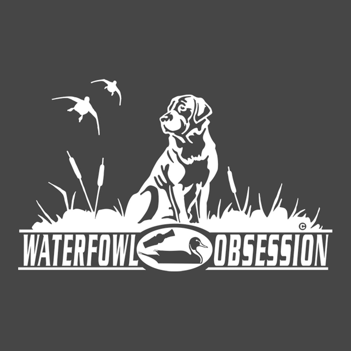 Hunters Image Waterfowl Obsession Labrador Waterfowl Window Decal Image