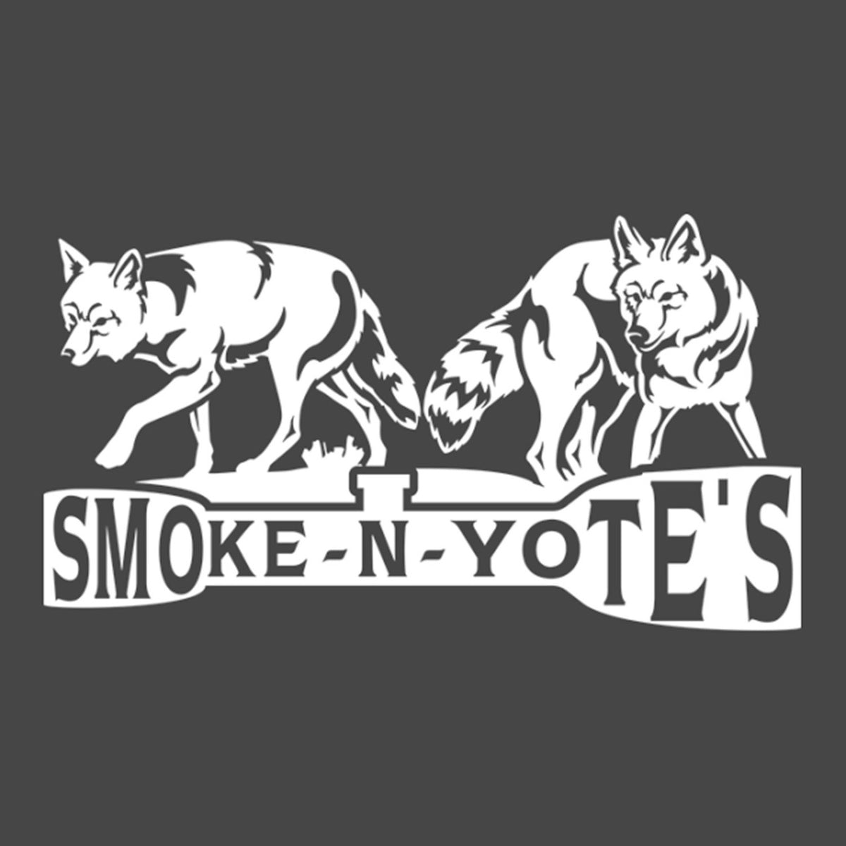 Hunters Image Smoke N Yotes Coyote Window Decal