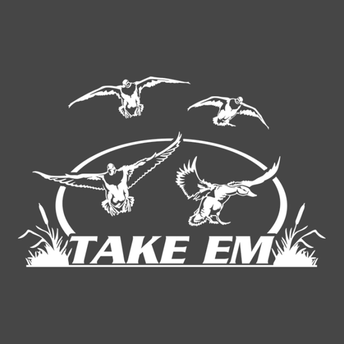 Hunters Image Take Em Mallard Waterfowl Window Decal