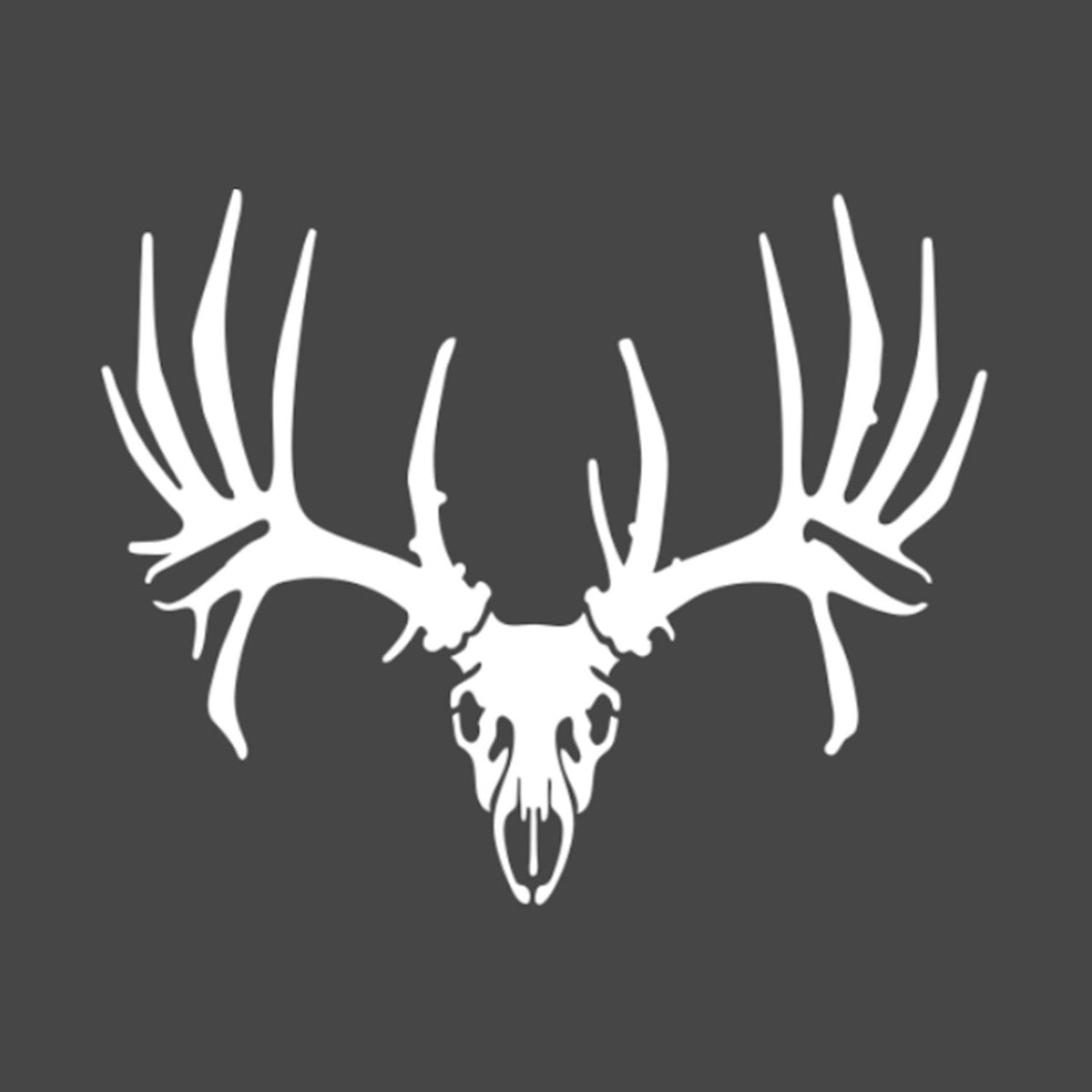 Hunters Image Non-Typical Whitetail Skull Decal - Small Decal