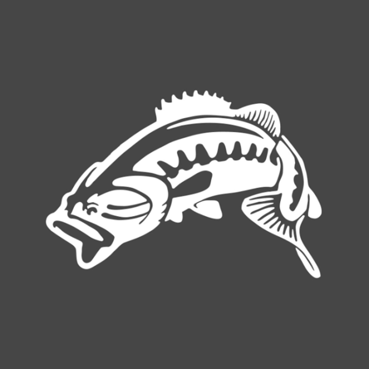 Hunters Image Bass Decal - Small Decal