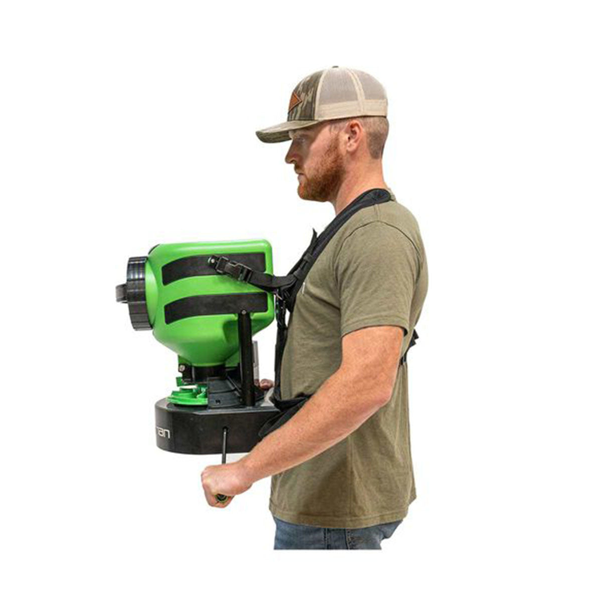 Manual Seeder with Shoulder Harness Rig