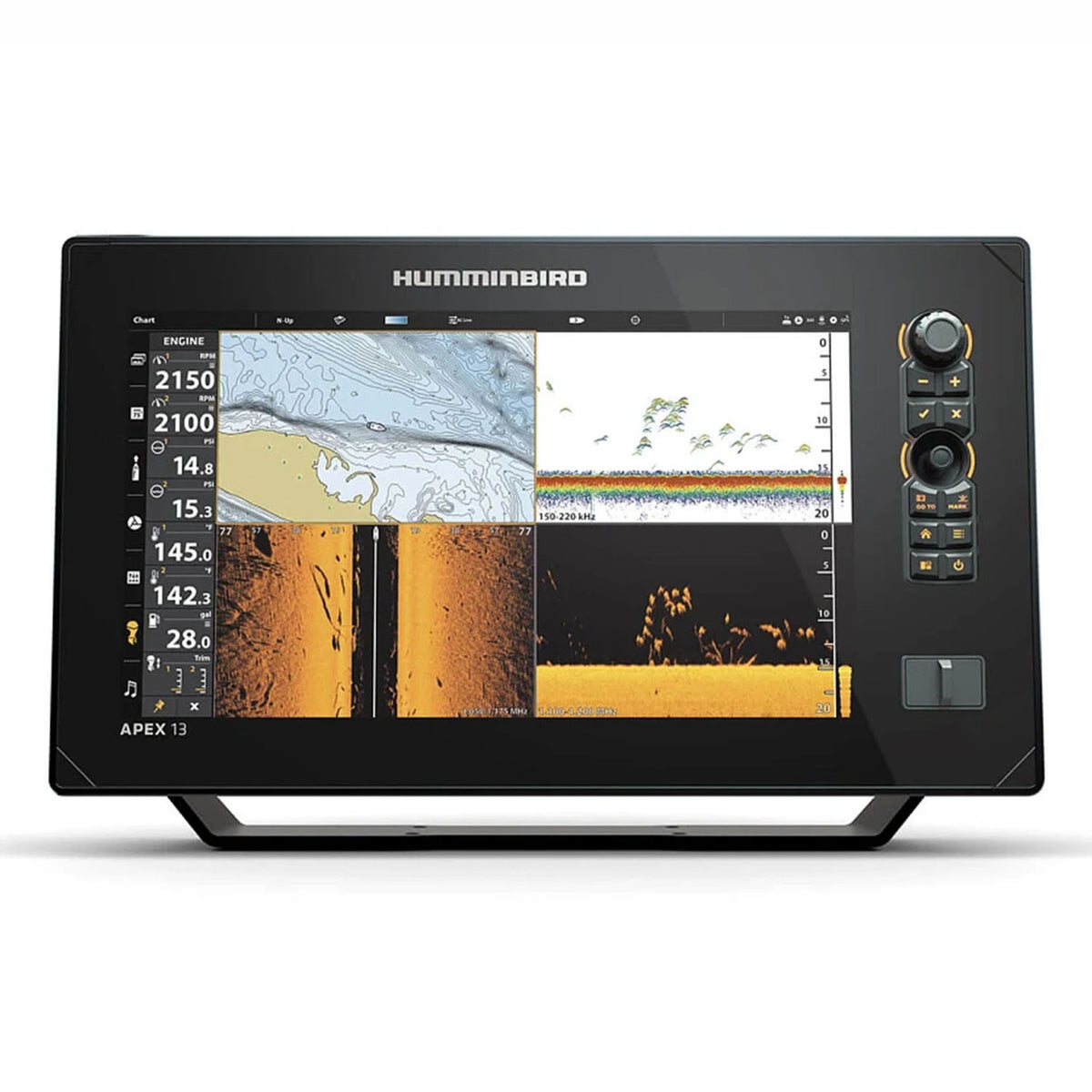 Humminbird APEX 13" Mega SI+ Chartplotter Front Image