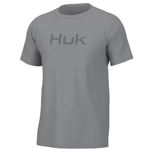 Huk Men's Logo Tee Front Image in Harbor Mist
