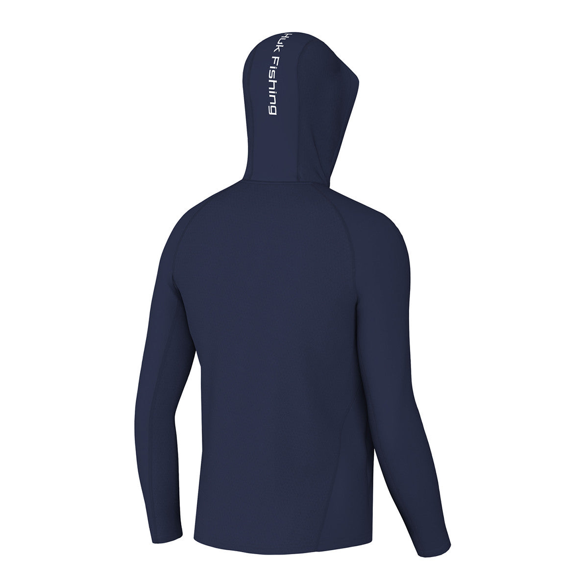 Huk Icon Hoodie Back Image in Naval Academy