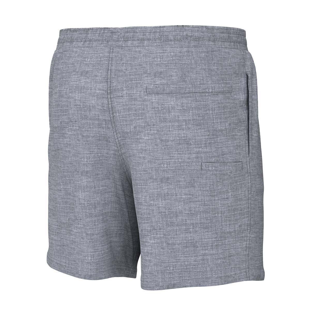 Huk 5.5" Volley Rise Heather Shorts Back Image in Night Owl