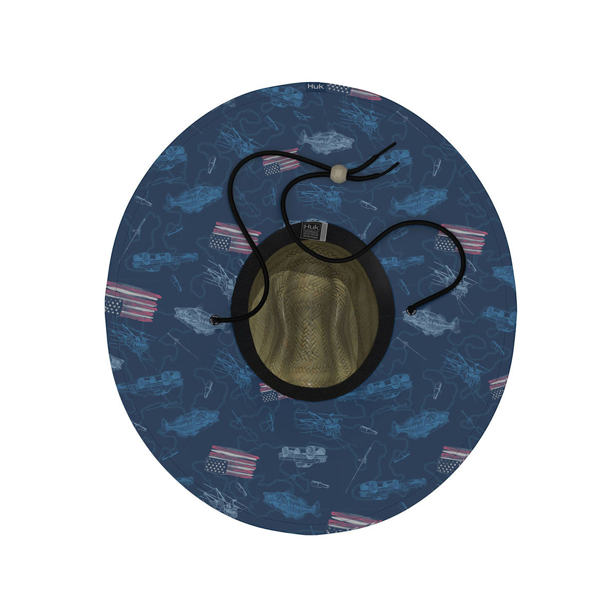 Fish and Flags Straw Hat